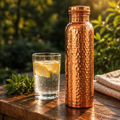 Gourde en Cuivre – MyTamra™ | L’Eau Purifiée Naturellement, Sans Plastique
