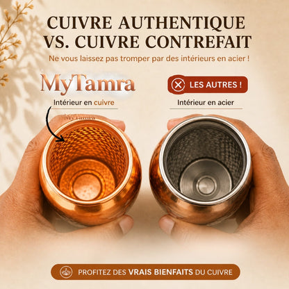 Gourde en Cuivre – MyTamra™ | L’Eau Purifiée Naturellement, Sans Plastique